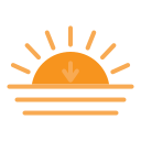 puesta de sol icon