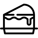Piece of Cake On Plate icon