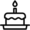 Birthday Cake with Candle icon
