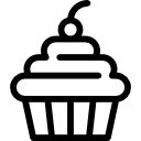 Cupcake with Cherry icon