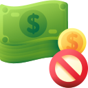 sin dinero icon