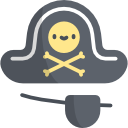 sombrero pirata icon