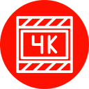 película 4k icon