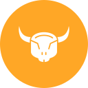 Bull skull icon