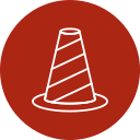 cono de tráfico icon