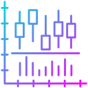 gráfico de velas icon