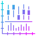 gráfico de velas icon