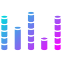 gráfico cilíndrico icon