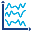 gráfico de líneas icon