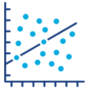 gráfico de dispersión icon