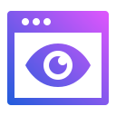 visibilidad web icon