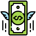 dinero volador icon