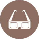 gafas 3d icon