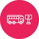 aparcamiento de autobuses icon