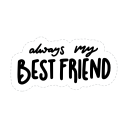 Two Best Friends Sticker, Friends, Sticker, Bond PNG Transparent Clipart  Image and PSD File for Free Download