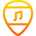 púa de guitarra icon