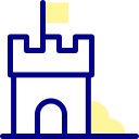 castelo de areia Ícone