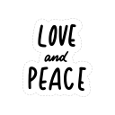 Peace and love Stickers - Free miscellaneous Stickers