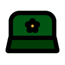 sombrero militar icon