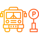 aparcamiento de autobuses icon