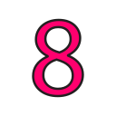 numero 8 icon