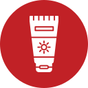 Crema solar icon