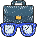 Nerd glasses icon