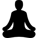 position de yoga hindouiste Icône