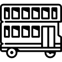 autobús de dos pisos icon