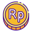 rupia indonesia icon