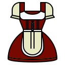 falda acampanada icon