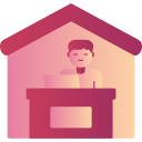 work from home icon