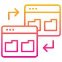 transferencia de datos icon