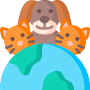 world animal day icon