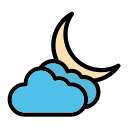 noche nublada icon