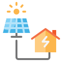 casa solar icon