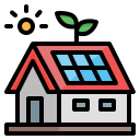 casa solar icon