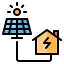 casa solar icon