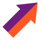 flecha diagonal icon