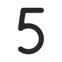 número 5 icon