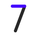 numero 7 icon