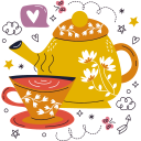 Стикеры Чай — бесплатные стикеры еда и ресторан