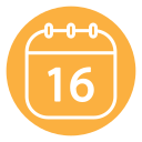 fecha del calendario icon