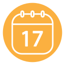 fecha del calendario icon