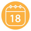 fecha del calendario icon