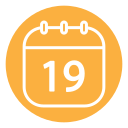 fecha del calendario icon