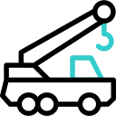 Crane truck icon