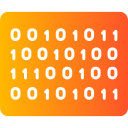 código binario icon