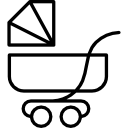 carrito de bebé icon