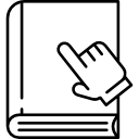 Book with Cursor icon